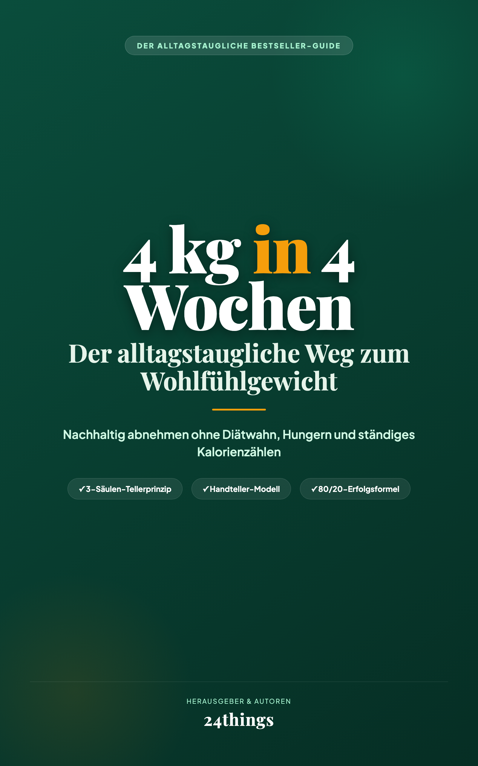 Buchcover 4 kg in 4 Wochen